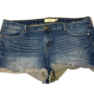 Torrid denim jean shorts size 24